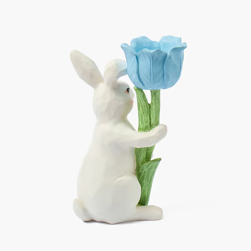 Bunny with Blue Tulip (Pair)